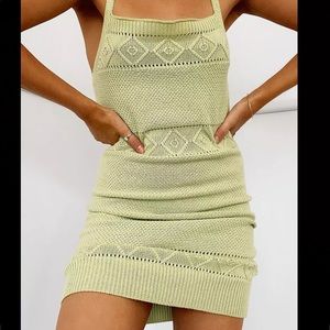 Knitted Boho Chic Mini Dress